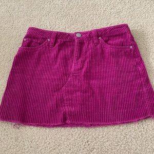 BDG purple corduroy skirt